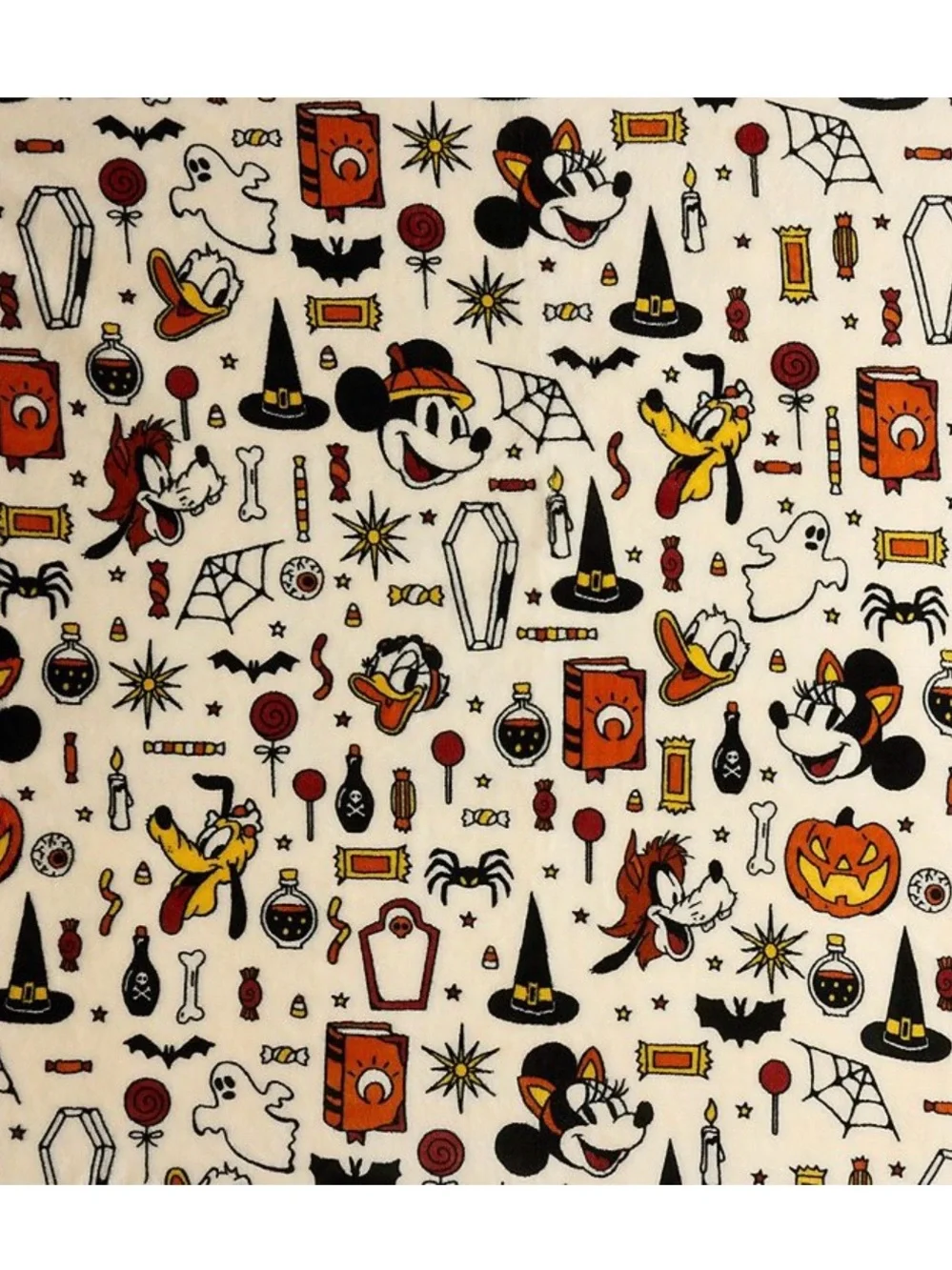 Disney's Halloween Oversized  XL Supersoft Printed Plush Throw Blanket Character